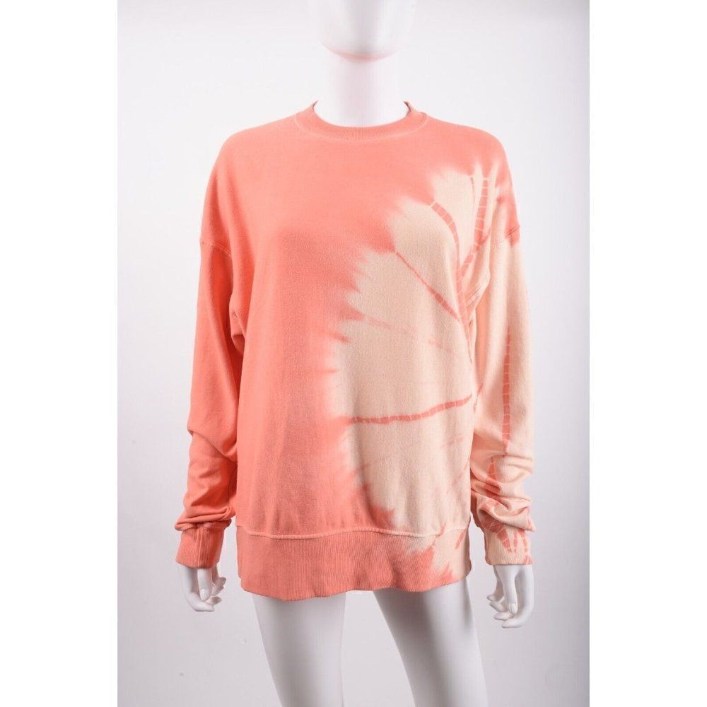 Proenza Schouler White Label Womans Sweatshirt Tie Dye Pink Salmon Size S NWT